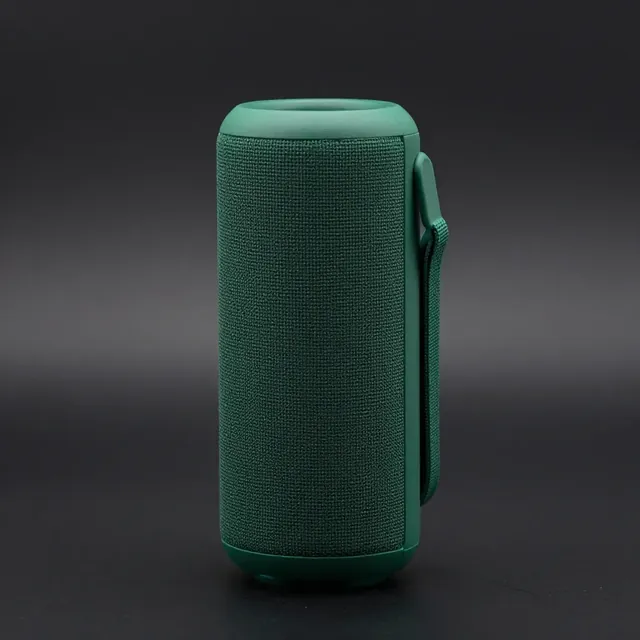 Boxă portabilă verde, cilindrică